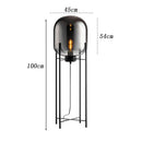Axyaa LED Floor Lamp with Remote Control Dimming - Modern Minimalist Nordic Design