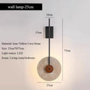 Axyaa Yellow Cave Stone Wall Lamp - Japanese Wabi Sabi Style for Living Room