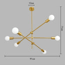 Axyaa Modern Long Pole Led Chandelier for Home Decoration and Lighting in Living Room