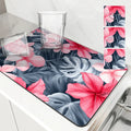 Axyaa Tropical Plants Draining Mat - Quick Dry Kitchen & Bathroom Drain Pad