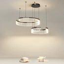 Axyaa Minimalist Circular Chandelier for Elegant Indoor Lighting.