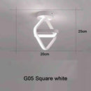 Axyaa Modern LED Ceiling Light Rings Indoor Lighting Fixture for Hallways and Aisles