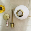 Axya Glass Ball Pendant Lights - Modern LED Home Fixture for Living Room, Bedroom, Dining Area