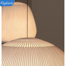 Axyaa White Knitted Fabric Pendant Light: Modern Spanish Designer Mushroom Lamp for Home Decor