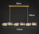 Axyaa Modern Stair Chandelier Pendant Lamp for Living Room, Interior Lighting