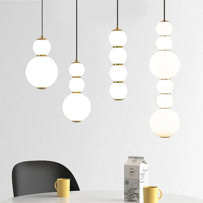 Axya Nordic Glass Ball Hanging Lamp for Stylish LED Lighting Fixtures