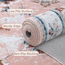 Axyaa Bohemian Style Vintage Living Room Carpet - Large Non-slip Area Rug