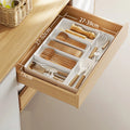 Axyaa Expandable Cutlery Tray Kitchen Drawer Organizer Forks Spoons Knives Holder