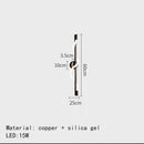 Axyaa Metal Silicone Strip LED Wall Lamp for Stylish Home Decor