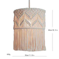 Macrame Light Shade Chandelier by Axyaa - Boho Cotton Rope Chic Decor