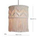 Macrame Light Shade Chandelier by Axyaa - Boho Cotton Rope Chic Decor