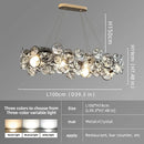 Axyaa Crystal Pendant Light for Modern Minimalist Luxury Living Room