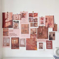 Axyaa Nordic Retro Wall Decor Photo Card Stickers DIY Art Postcard Set