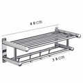 Axyaa Towel Rack Wall Mount Holder Bathroom Accessories Shower Hanger Towel Bar Shelf