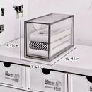 Acrylic Makeup Organizer Box by Axyaa: Multi-layer Clear Desk Storage for Cosmetics & Sundries