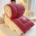 Axyaa Lamb Wool Quilt - Thick Thermal Winter Quilt Core - Single Student Dorm Quilt
