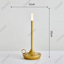 Axyaa Touch Control Wireless Rechargeable Desk Candle Lamp