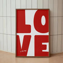 Axyaa Romantic Canvas Print: Pink & Red Valentine's Day Wall Art Poster