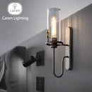 Axyaa Glass Wall Lamp Modern Nordic E27 Mounted Indoor Home Bedroom Decor