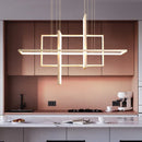 Axyaa Geometric LED Pendant Light - Modern Nordic Living Room Lighting