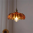 Stained Glass Pendant Lights by Axyaa - Green & White Vintage Art for Kitchen & Dining Room