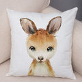 Axyaa Animal Cushion Cover - Cute, Watercolor, Sofa Decor Pillowcase