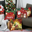 Axyaa Christmas Cushion Cover 2022: Merry Decorations, Navidad, Noel, Xmas Gifts, Happy New Year 2023