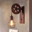 Axyaa Retro LED Pulley Wall Lamp for Home Decor and Lighting