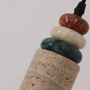 Axyaa Adjustable Yellow Cave Stone Bar Desk Lamp - Wabi Sabi Style