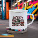 Axyaa Santa Pattern Christmas Coffee Mug Gift Set