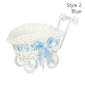 Axyaa Hand-Woven Small Cart: Creative Storage Basket for Home, Wedding & Gifts