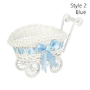 Axyaa Hand-Woven Small Cart: Creative Storage Basket for Home, Wedding & Gifts