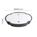 Axyaa Ceramic Dry Ice Plate Set for Seafood Sashimi and Salmon, Irregular Design