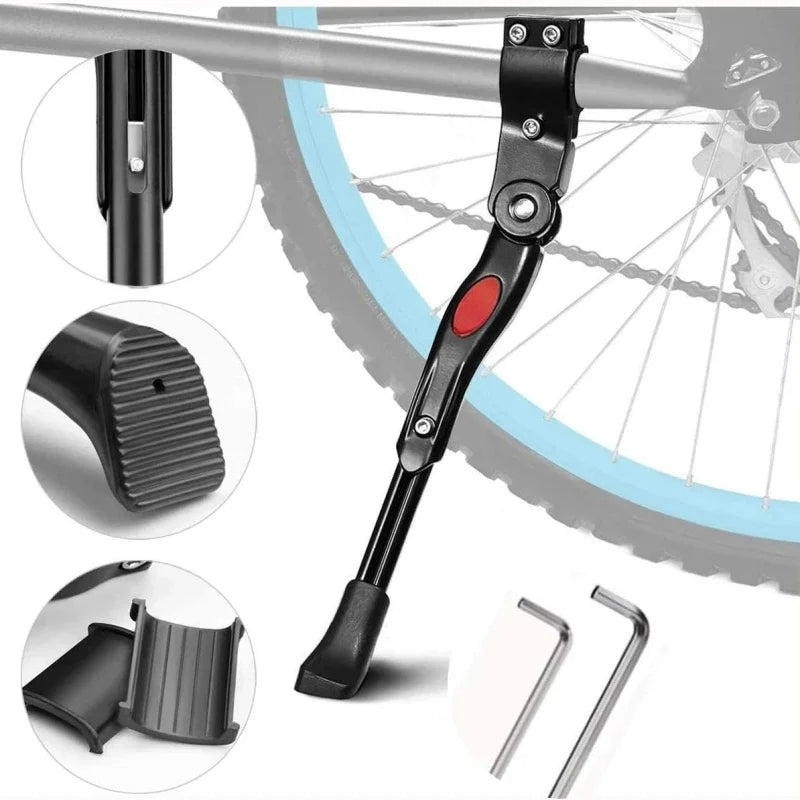 Axyaa Aluminum Adjustable Bike Kickstand for 22"-27" Bicycle