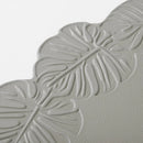 Axyaa Floral Green Embossed Faux Leather Placemats Set - Perfect for Home, Hotel, or Restaurant
