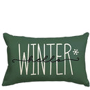 Axyaa Merry Christmas Tree Green Pillowcase - Holiday Decorative Lumbar Pillow
