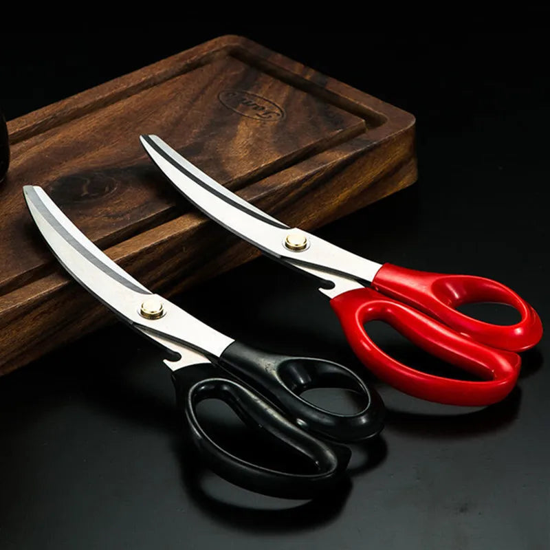 Axyaa Stainless Steel Long Handle Food Tongs - Korean Style, Multifunctional, Barbecue Clip