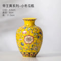 Axyaa Chinese Style Enamel Ceramic Vases Creative Home Office Decor
