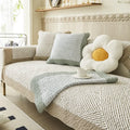 Axyaa Cotton Sofa Cushion: Anti-Slip, All Seasons, Modern Design, Protective Pad