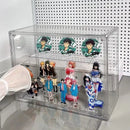 Axyaa Clear Figure Display Cabinet for Dolls, Badges, and Toys