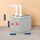 Axya Stainless Steel Sauce Pump Dispenser for Home and Commercial Use