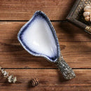 Axyaa Ceramic Sushi Sashimi Plate Set for Japanese Restaurant, Hotel - Cold Dish, Oyster Shell, Cuttle Fish