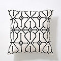 Axyaa Abstract Geometric Canvas Cotton Cushion Cover 45x45cm