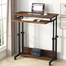 Axyaa Portable Laptop Desk, Height Adjustable Rolling Cart for Sofa and Bed
