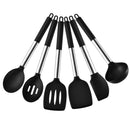 Axyaa 8-Piece Silicone Kitchen Utensil Set Stainless Steel Cooking Tools