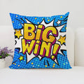 Axyaa Pop Art Cushion Cover: Fun Cartoon Pillow for Living Room Sofa or Bed