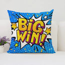 Axyaa Pop Art Cushion Cover: Fun Cartoon Pillow for Living Room Sofa or Bed