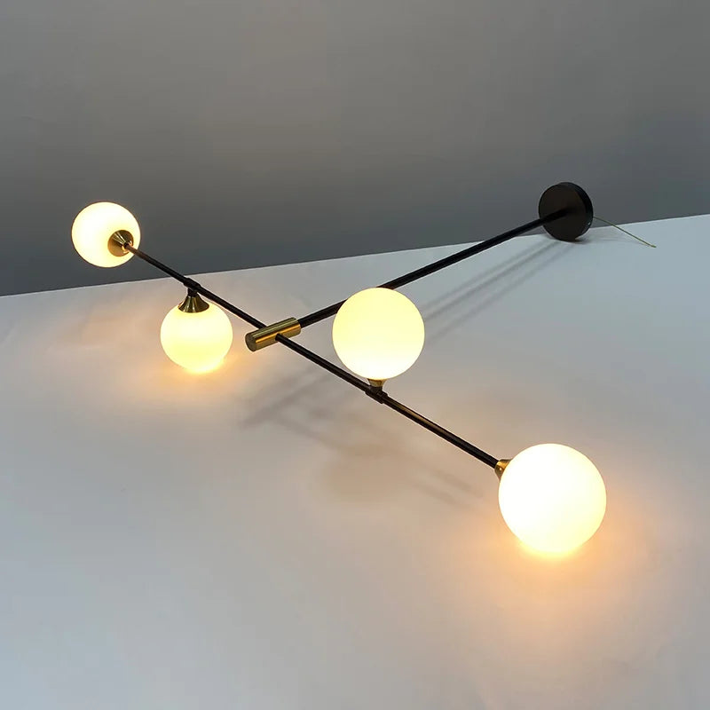 Glass Ball Pendant Lights Modern Chandelier by Axya for Home Decoration, Dining Room, Kitchen, Bedroom