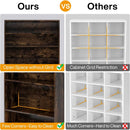 Axyaa 9-Tier Wood Shoe Storage Cabinet for 40-45 Pairs, 70.8'' Tall with Open Shelves