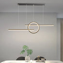 Axyaa Led Dining Room Pendant Lights Circle Chandeliers for Kitchen and Bar